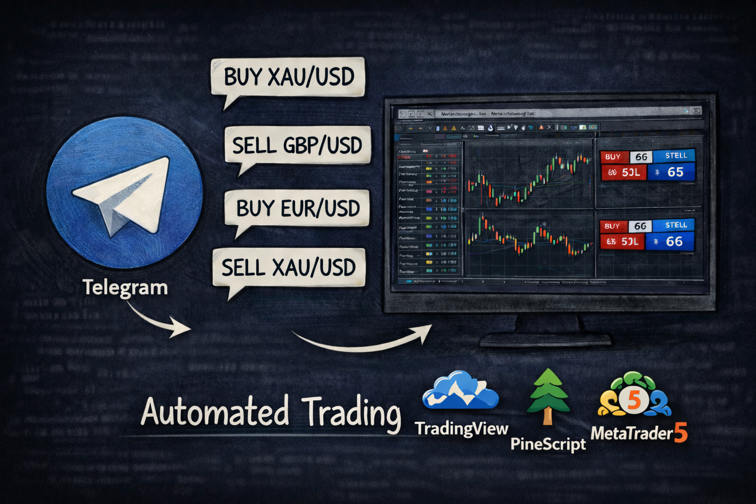 Trading Automation Metatrader project illustration